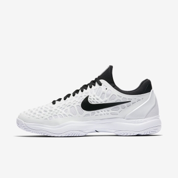 Nike Court Zoom Cage 3 - Tennissko - Hvide/Sort | DK-47714